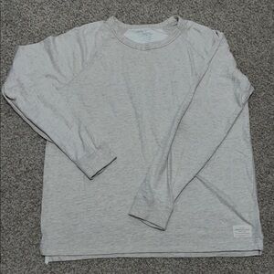 American Eagle Outfitters Heathered Cream Shirt